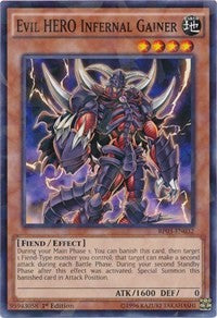 Evil HERO Infernal Gainer (Shatterfoil) [BP03-EN032] Common | Exor Games New Glasgow