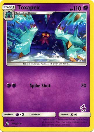 Toxapex (97/236) (Mewtwo Deck) [Battle Academy 2020] | Exor Games New Glasgow