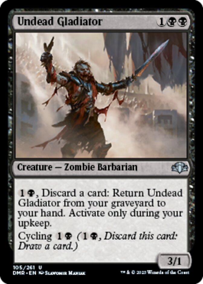 Undead Gladiator [Dominaria Remastered] | Exor Games New Glasgow