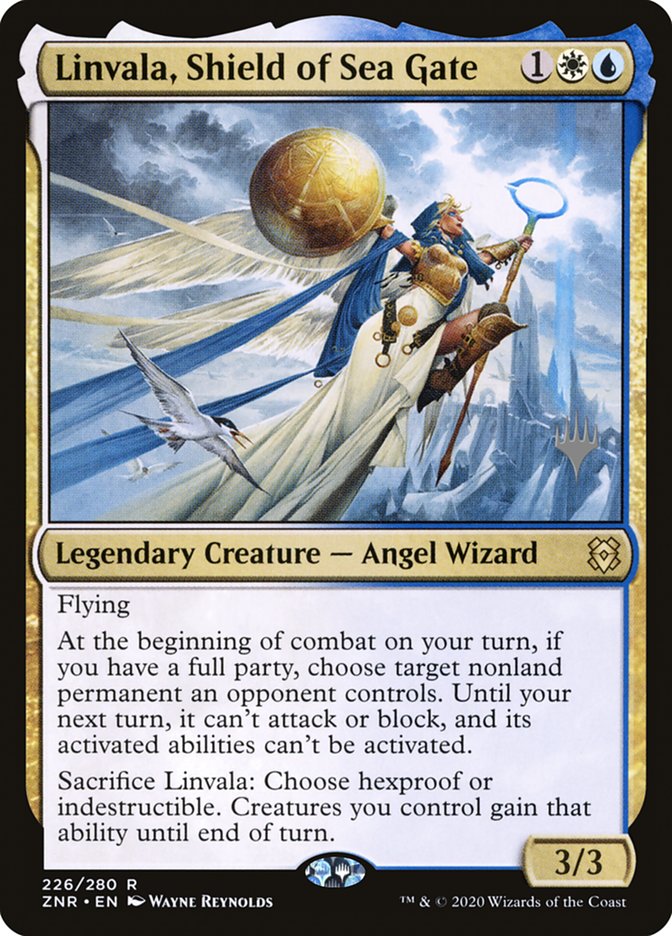 Linvala, Shield of Sea Gate (Promo Pack) [Zendikar Rising Promos] | Exor Games New Glasgow