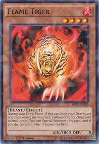 Flame Tiger (Shatterfoil) [BP03-EN095] Rare | Exor Games New Glasgow