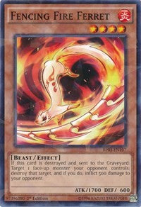 Fencing Fire Ferret (Shatterfoil) [BP03-EN107] Rare | Exor Games New Glasgow