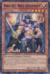 Knight Day Grepher (Shatterfoil) [BP03-EN109] Rare | Exor Games New Glasgow