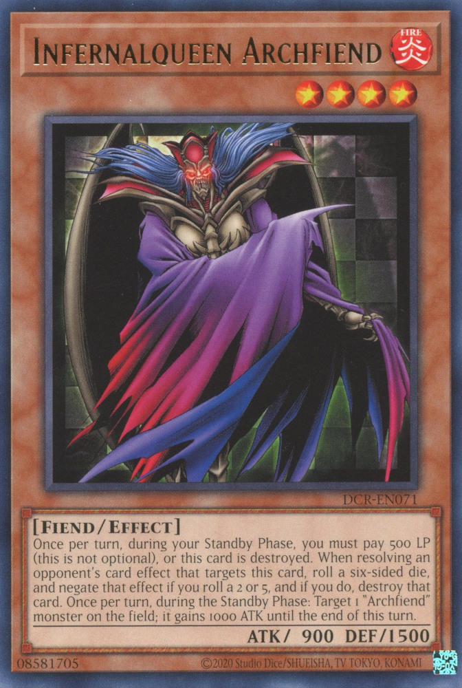 Infernalqueen Archfiend [DCR-EN071] Rare | Exor Games New Glasgow