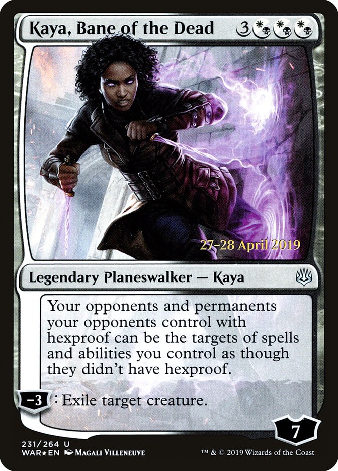 Kaya, Bane of the Dead  [War of the Spark Prerelease Promos] | Exor Games New Glasgow