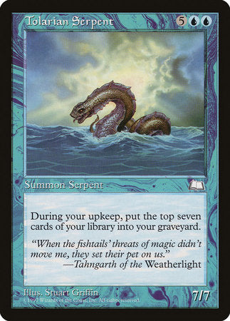 Tolarian Serpent [Weatherlight] | Exor Games New Glasgow