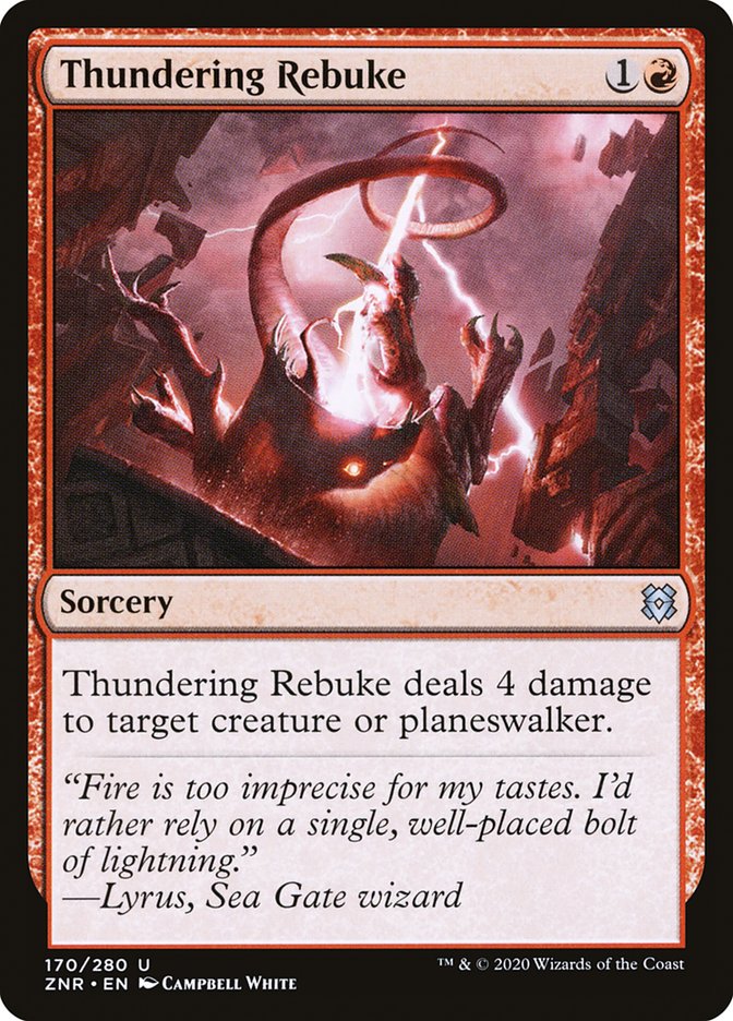 Thundering Rebuke [Zendikar Rising] | Exor Games New Glasgow