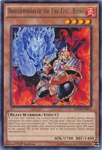 Brotherhood of the Fire Fist - Rhino [MP14-EN014] Rare | Exor Games New Glasgow