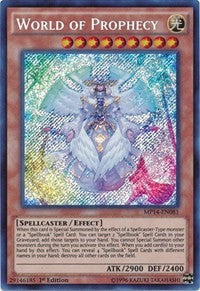 World of Prophecy [MP14-EN081] Secret Rare | Exor Games New Glasgow