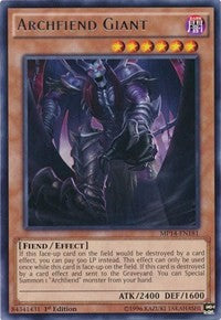 Archfiend Giant [MP14-EN181] Rare | Exor Games New Glasgow