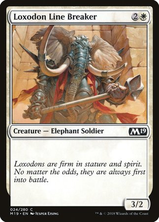 Loxodon Line Breaker [Core Set 2019] | Exor Games New Glasgow