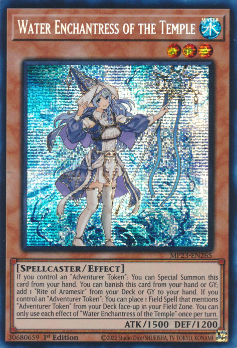 Water Enchantress of the Temple [MP23-EN265] Prismatic Secret Rare | Exor Games New Glasgow