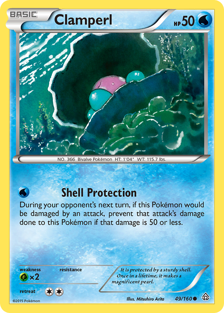 Clamperl (49/160) [XY: Primal Clash] | Exor Games New Glasgow