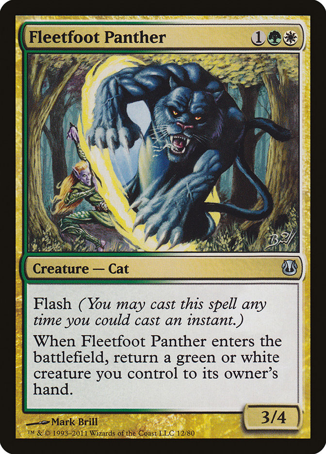 Fleetfoot Panther [Duel Decks: Ajani vs. Nicol Bolas] | Exor Games New Glasgow