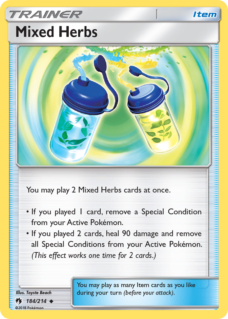 Mixed Herbs (184/214) [Sun & Moon: Lost Thunder] | Exor Games New Glasgow