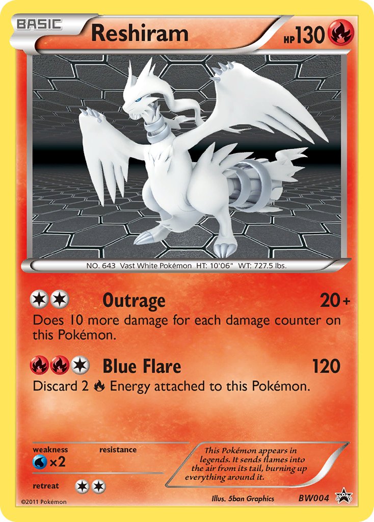 Reshiram (BW004) [Black & White: Black Star Promos] | Exor Games New Glasgow