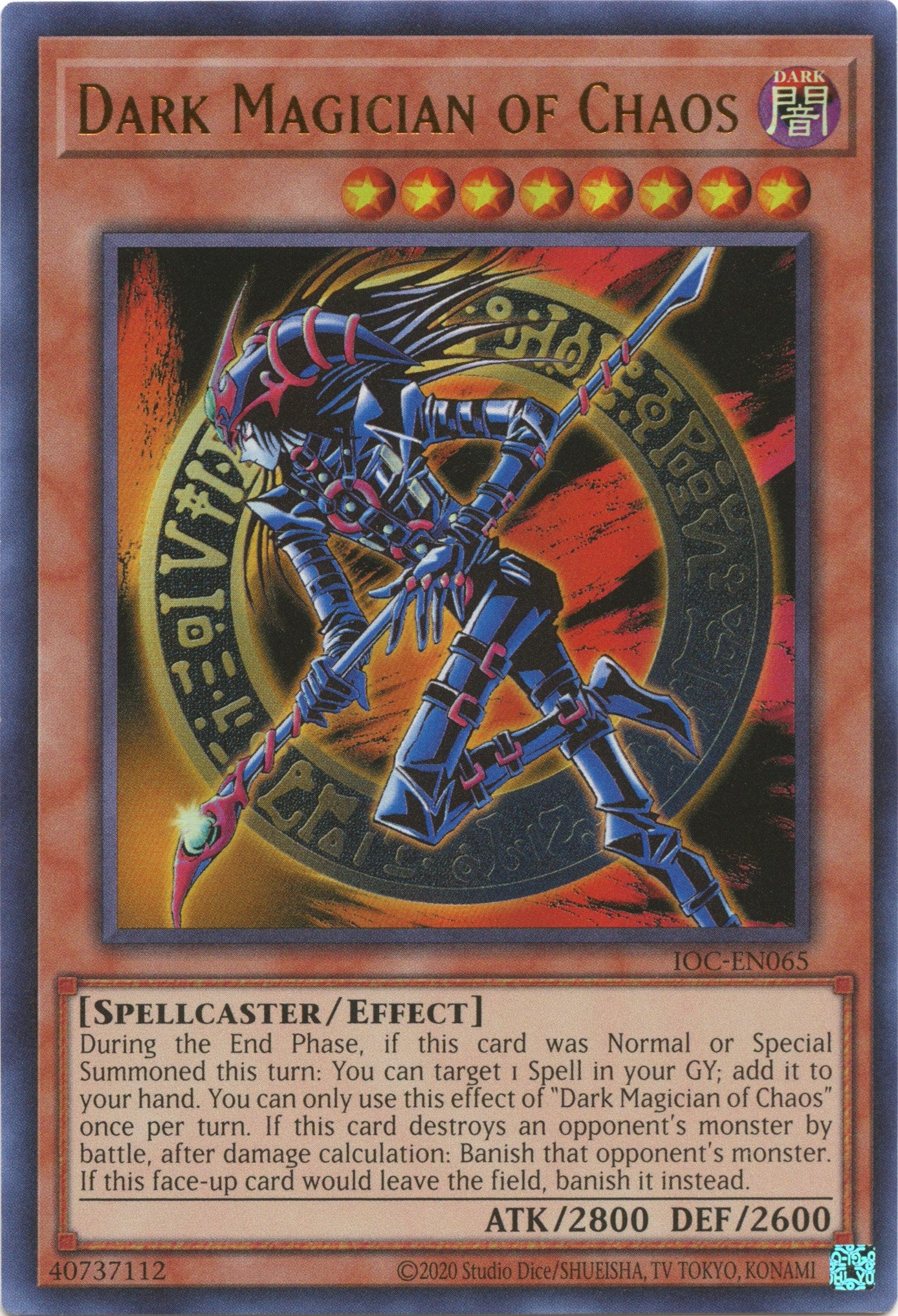 Dark Magician of Chaos (25th Anniversary) [IOC-EN065] Ultra Rare | Exor Games New Glasgow