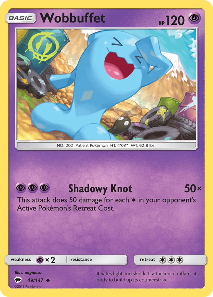 Wobbuffet (49/147) [Sun & Moon: Burning Shadows] | Exor Games New Glasgow