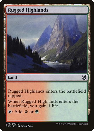 Rugged Highlands [Commander 2019] | Exor Games New Glasgow