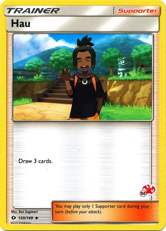 Hau (120/149) (Charizard Stamp #52) [Battle Academy 2020] | Exor Games New Glasgow