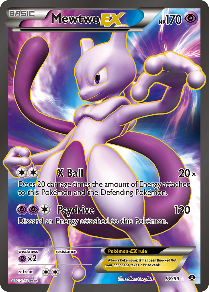 Mewtwo EX (98/99) [Black & White: Next Destinies] | Exor Games New Glasgow