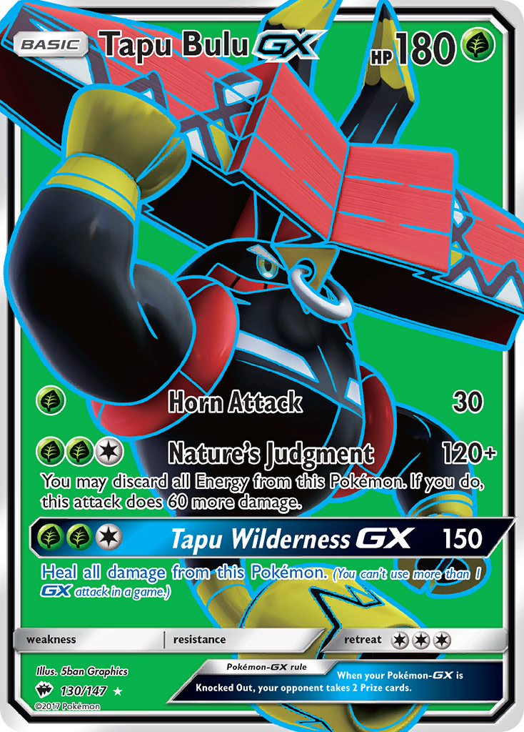 Tapu Bulu GX (130/147) [Sun & Moon: Burning Shadows] | Exor Games New Glasgow