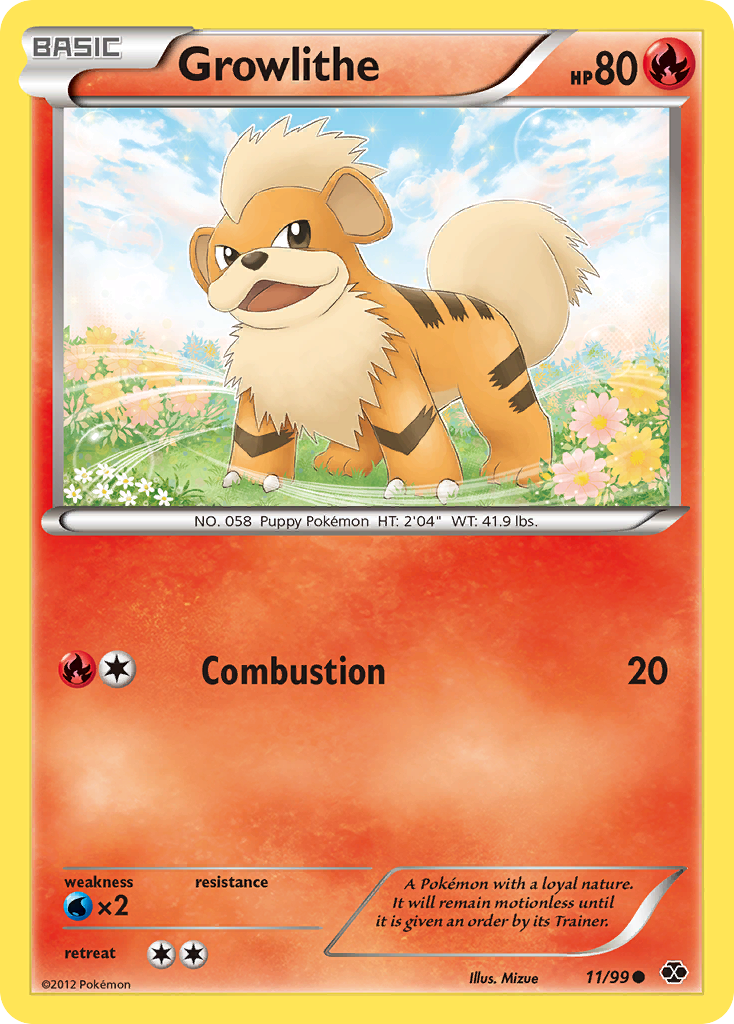 Growlithe (11/99) [Black & White: Next Destinies] | Exor Games New Glasgow