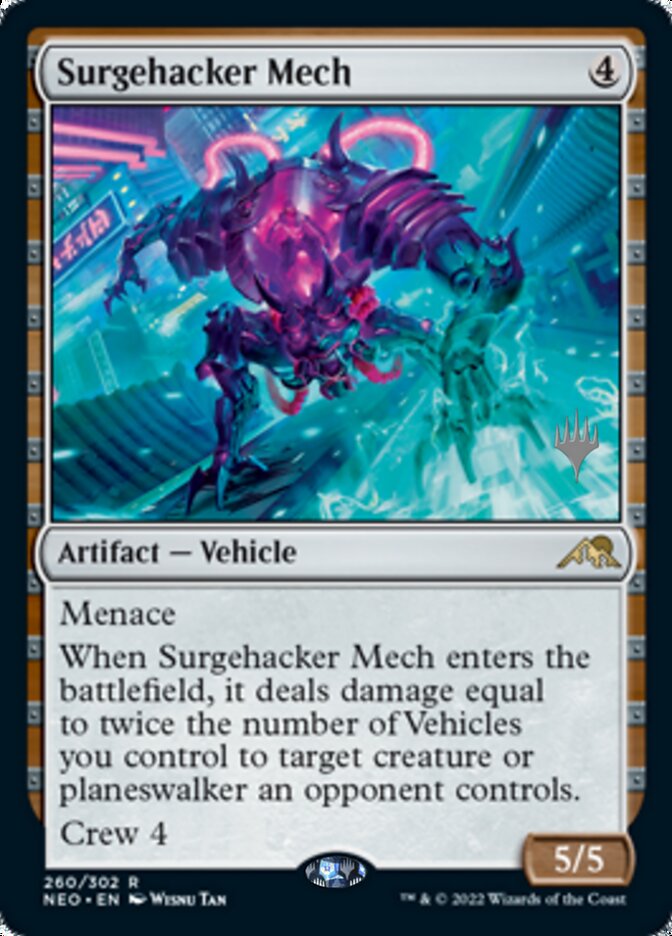 Surgehacker Mech (Promo Pack) [Kamigawa: Neon Dynasty Promos] | Exor Games New Glasgow