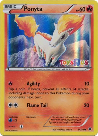 Ponyta (14/83) (Toys R Us Promo) [XY: Generations] | Exor Games New Glasgow