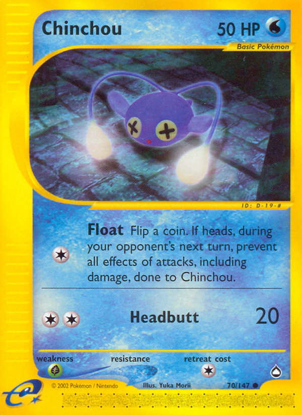 Chinchou (70/147) [Aquapolis] | Exor Games New Glasgow