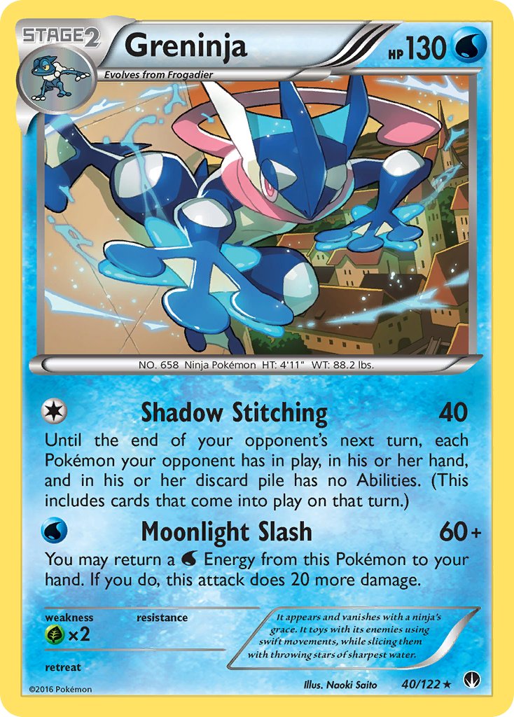 Greninja (40/122) (Theme Deck Exclusive) [XY: BREAKpoint] | Exor Games New Glasgow