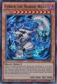 Fenrir the Nordic Wolf [LC05-EN002] Ultra Rare | Exor Games New Glasgow