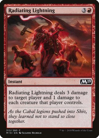 Radiating Lightning [Core Set 2019] | Exor Games New Glasgow