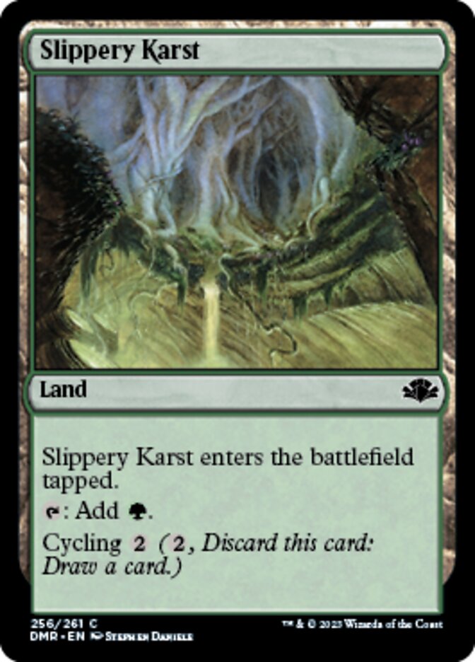 Slippery Karst [Dominaria Remastered] | Exor Games New Glasgow