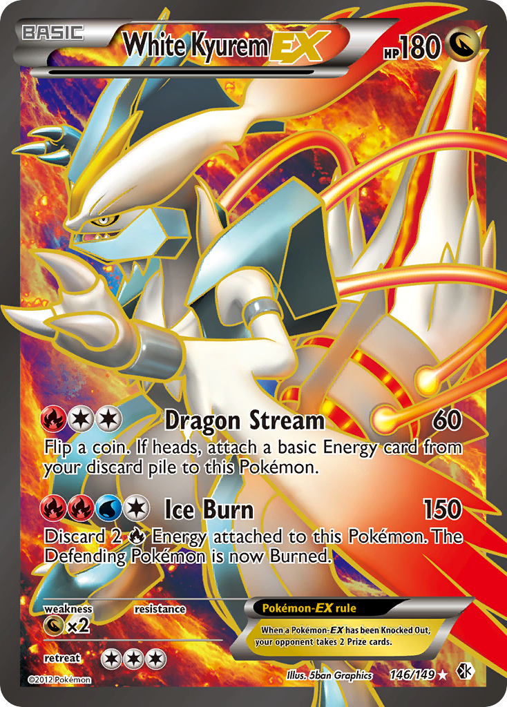 White Kyurem EX (146/149) [Black & White: Boundaries Crossed] | Exor Games New Glasgow