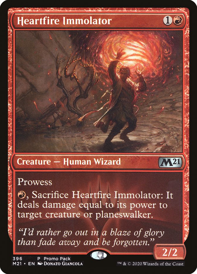 Heartfire Immolator (Promo Pack) [Core Set 2021 Promos] | Exor Games New Glasgow