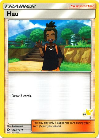 Hau (120/149) (Pikachu Stamp #54) [Battle Academy 2020] | Exor Games New Glasgow