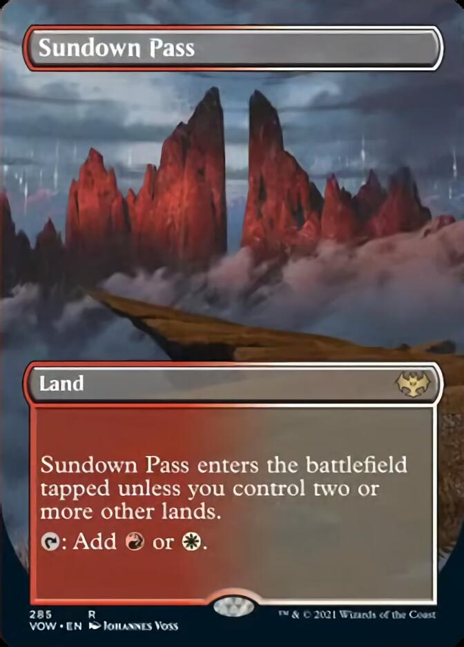 Sundown Pass (Borderless) [Innistrad: Crimson Vow] | Exor Games New Glasgow