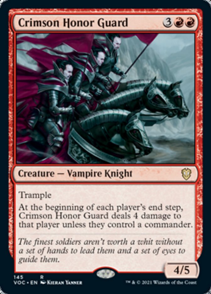 Crimson Honor Guard [Innistrad: Crimson Vow Commander] | Exor Games New Glasgow