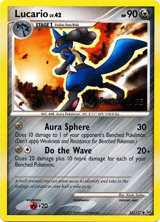 Lucario (53/127) (Prerelease Promo) [Diamond & Pearl: Black Star Promos] | Exor Games New Glasgow