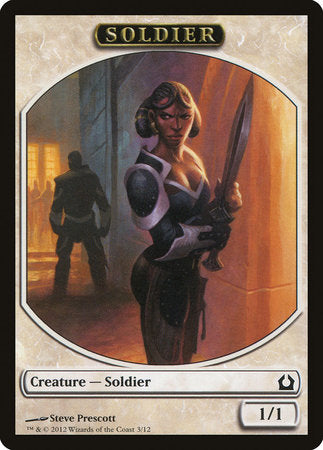 Soldier Token [Return to Ravnica Tokens] | Exor Games New Glasgow