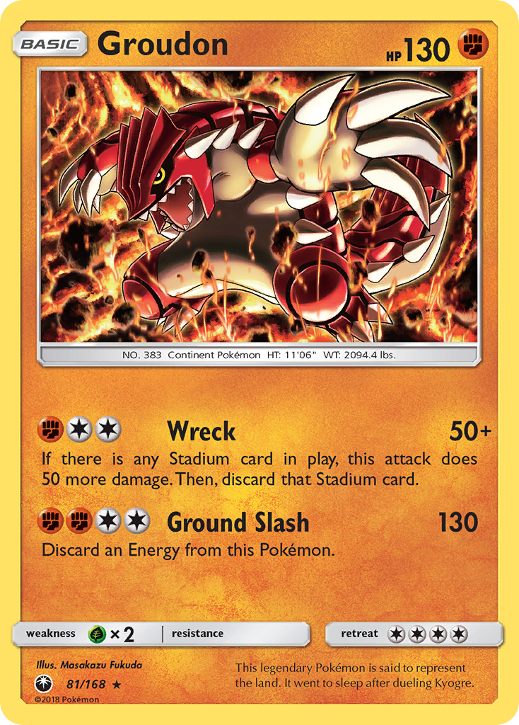 Groudon (81/168) [Sun & Moon: Celestial Storm] | Exor Games New Glasgow