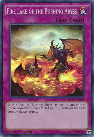 Fire Lake of the Burning Abyss [NECH-EN086] Super Rare | Exor Games New Glasgow