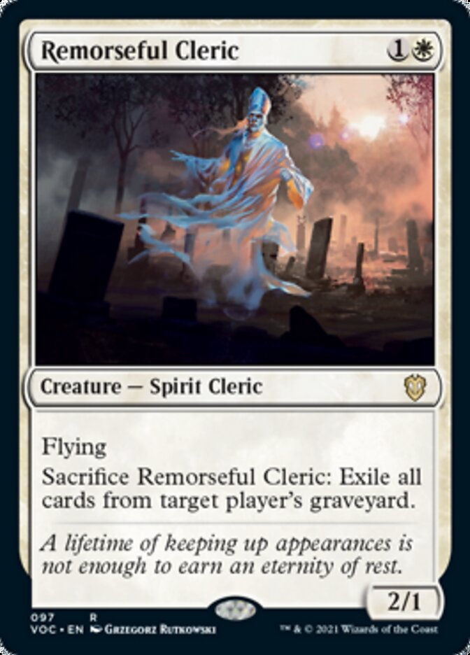 Remorseful Cleric [Innistrad: Crimson Vow Commander] | Exor Games New Glasgow