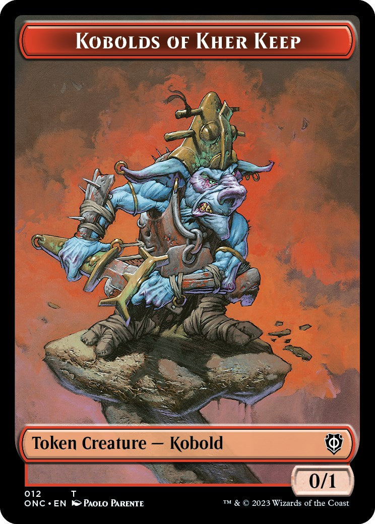 Kobolds of Kher Keep // Dragon Double-Sided Token [Phyrexia: All Will Be One Commander Tokens] | Exor Games New Glasgow