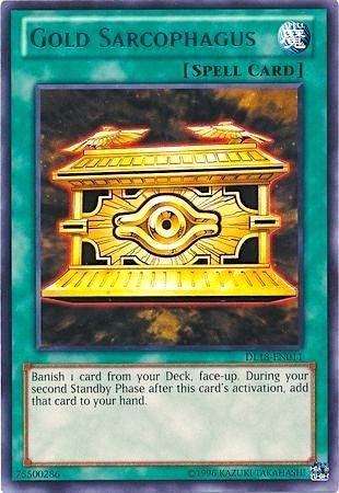 Gold Sarcophagus (Blue) [DL18-EN011] Rare | Exor Games New Glasgow