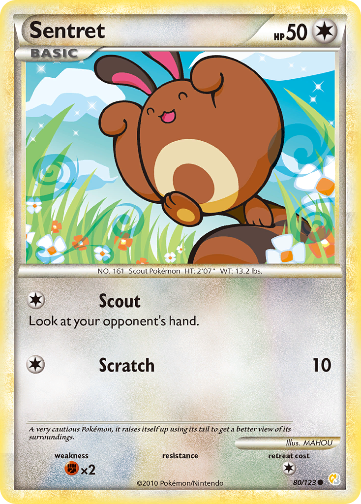 Sentret (80/123) [HeartGold & SoulSilver: Base Set] | Exor Games New Glasgow