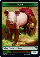 Boar // Spirit Double-sided Token [Kaldheim Commander Tokens] | Exor Games New Glasgow