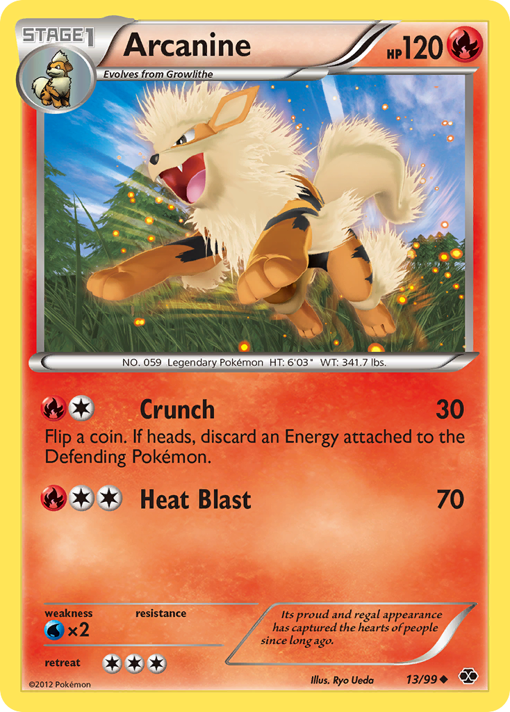 Arcanine (13/99) [Black & White: Next Destinies] | Exor Games New Glasgow