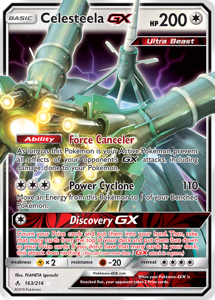 Celesteela GX (163/214) [Sun & Moon: Unbroken Bonds] | Exor Games New Glasgow